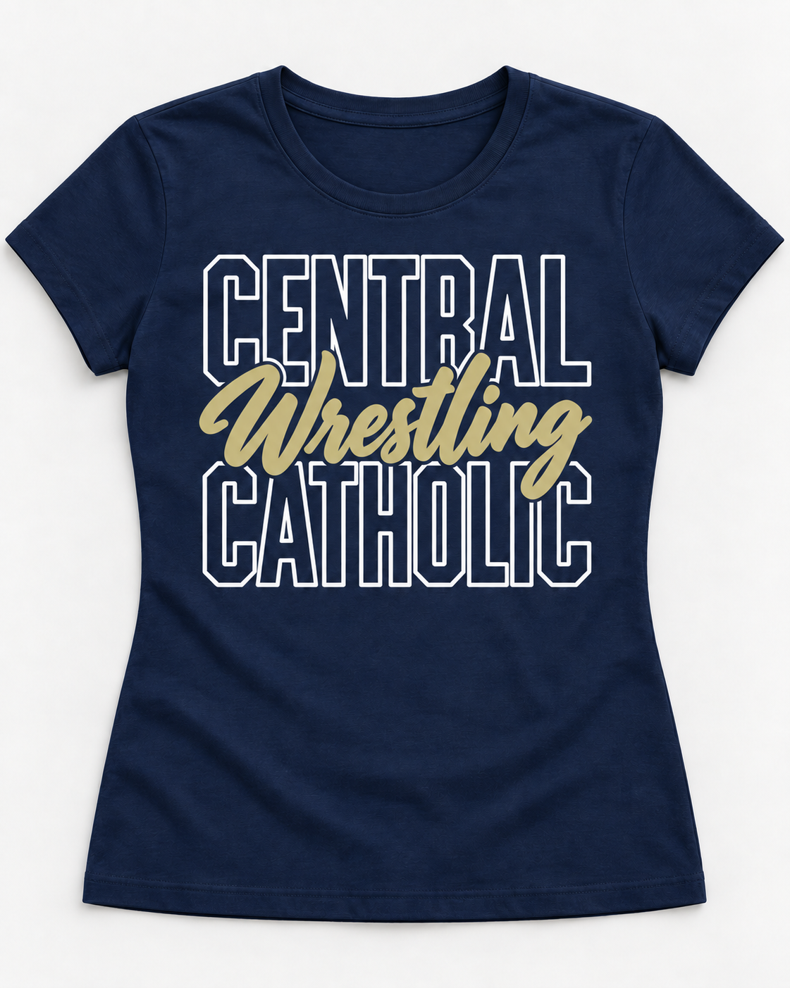 Woman's T-Shirt Central Catholic Wrestling